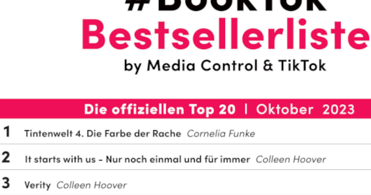 Die Offizielle #BookTok-Bestsellerliste Im Oktober