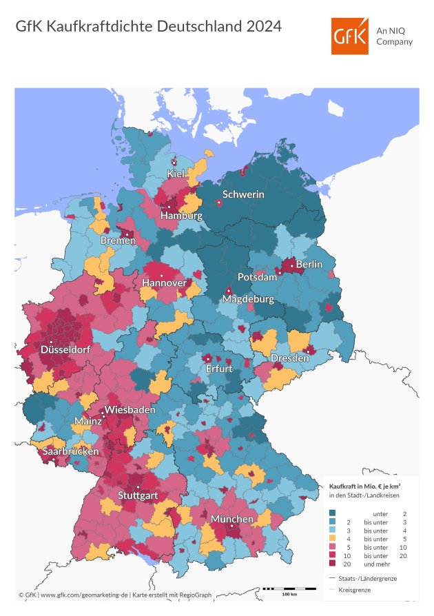 GfK-Prognose: Kaufkraft Der Deutschen Steigt 2024 Moderat